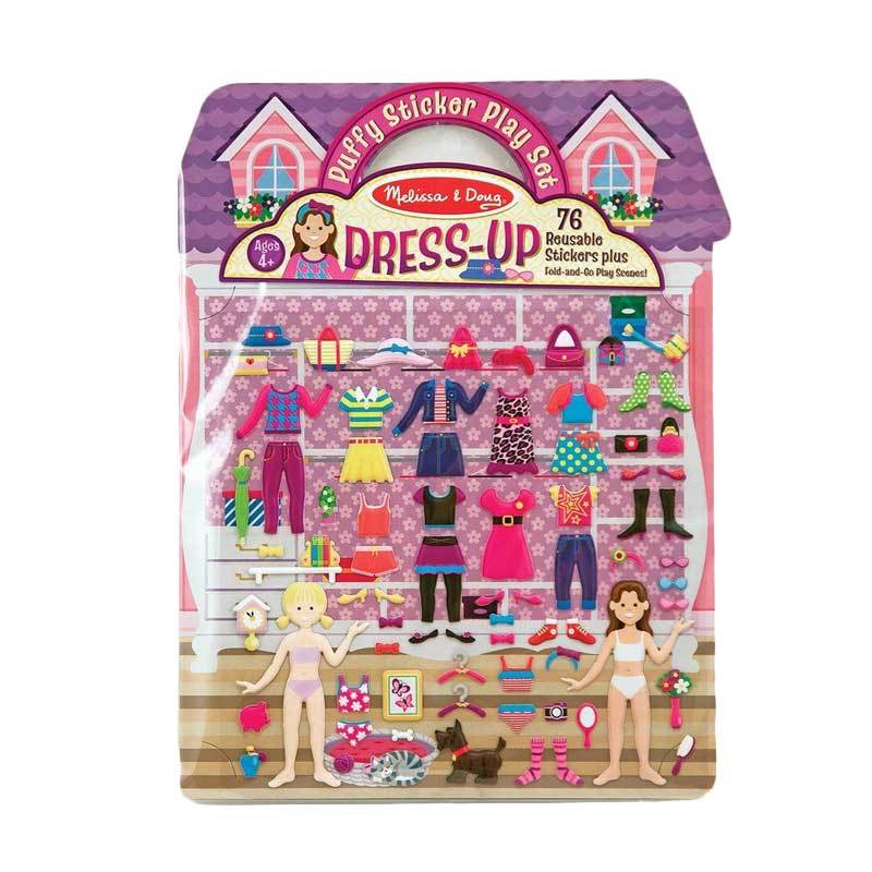 Doug Puffy Sticker Play Set Dress 