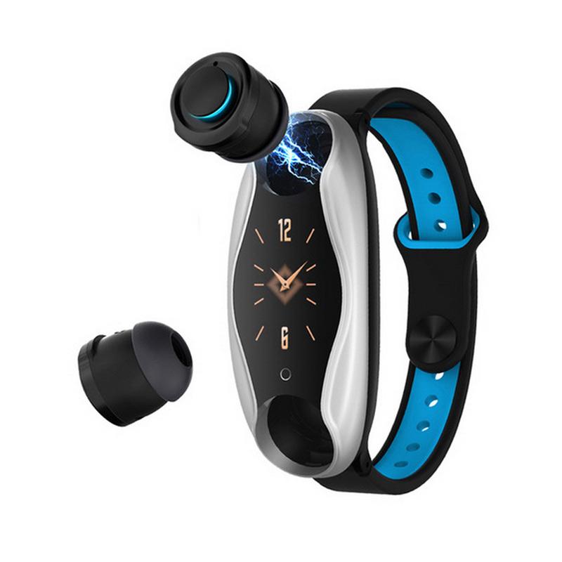 Smart watch with wireless headphones clearance