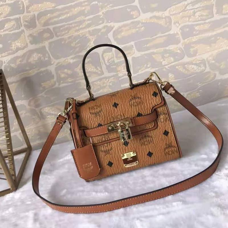 Mcm heritage visetos small satchel top