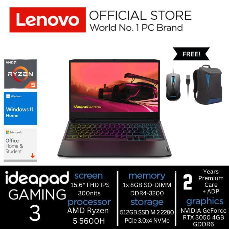 Amd Ryzen Lenovo Ideapad Gaming 3i Onyx Black Jual Lenovo