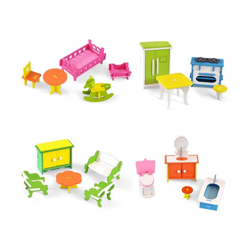 Jual H Ikea Children Wooden Simulation Small Furniture Toys Pretend Play Toys Diy House Role Play Puzzle Early Education Toys Online September 2020 Blibli Com