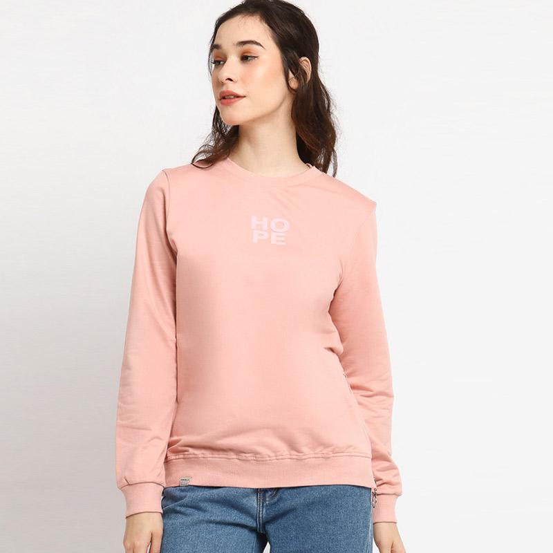 peach sweater