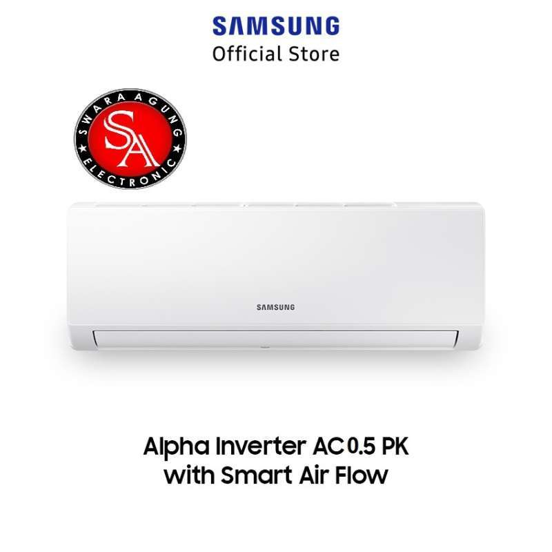 Ac Split ALPHA INVERTER 0,5PK Samsung Type: AR05AYHLAW (Free Pasang)