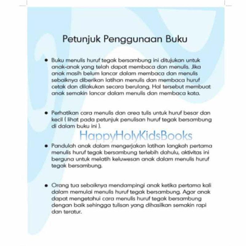 Jual Happy Holy Kids Buku Pandai Menulis Huruf Tegak Bersambung Murah Mei 2021 Blibli