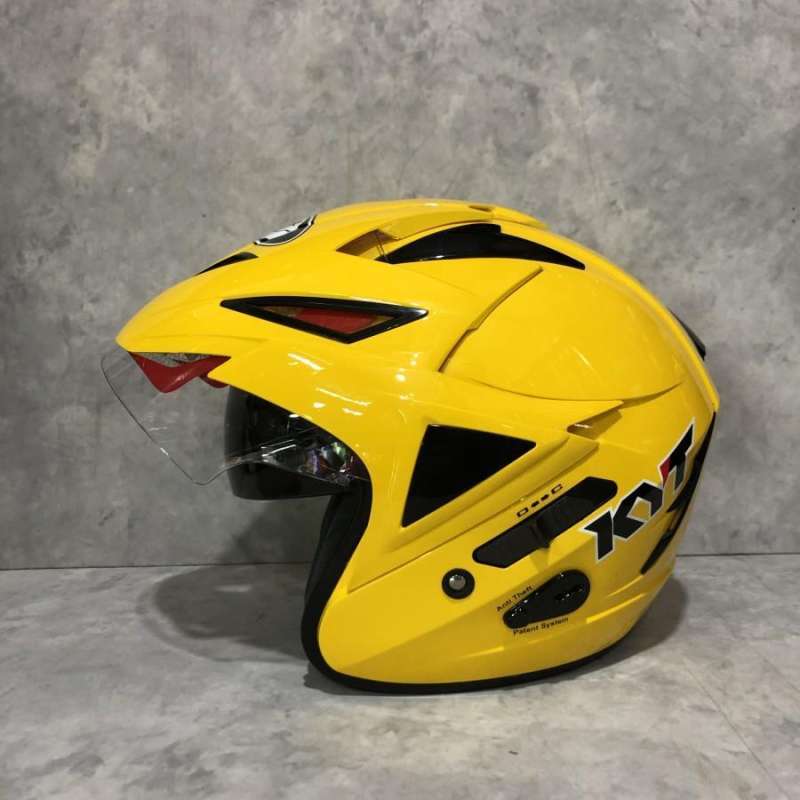 Jual Helm KYT Scorpion King R Solid Crimson Yellow di Seller