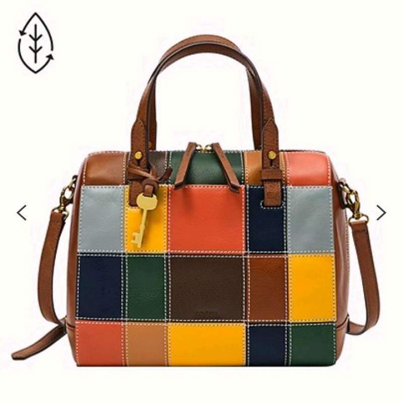 Fossil ryder best sale satchel patchwork