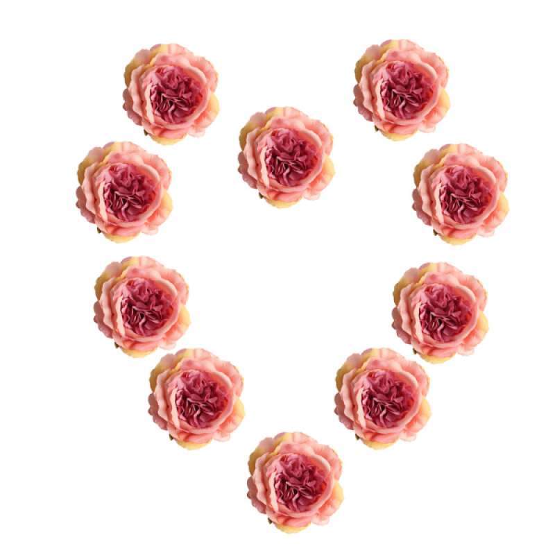Jual Oem Artificial Rose Flower Heads Diy Craft For Wedding Bouquet Hair Clip 10 Pcs Online September 2020 Blibli Com