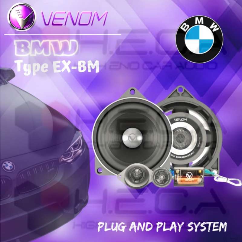 Venom Exodus EX-BM for BMW Speaker Split 2-Way Audio Pintu Mobil Set