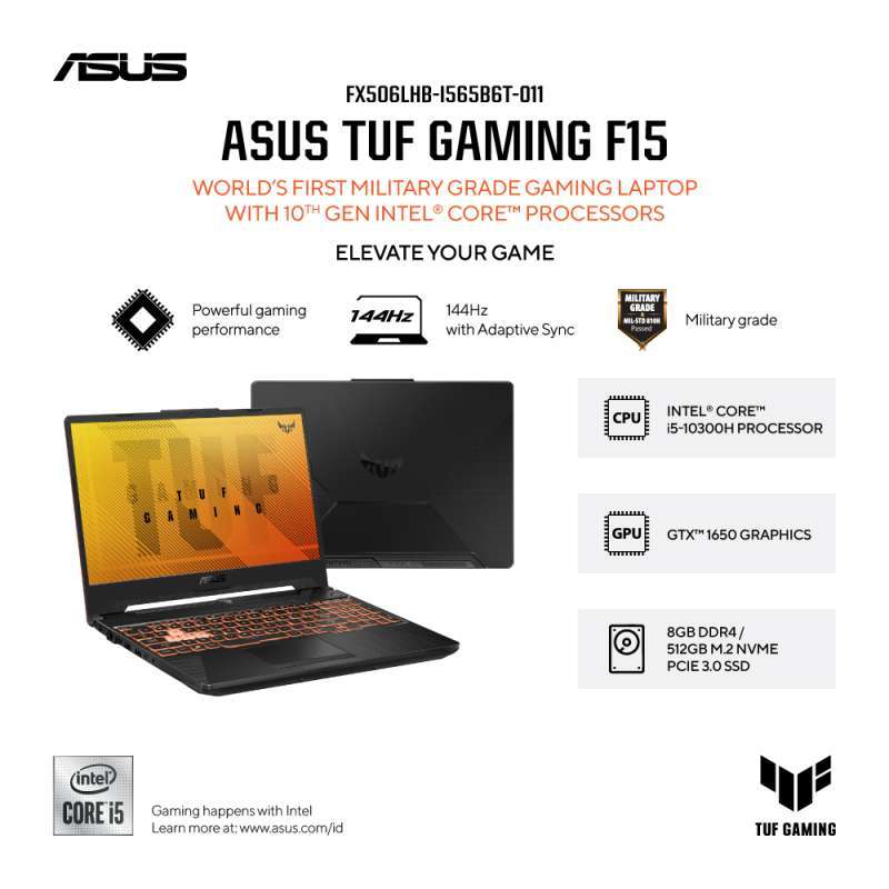 Asus Tuf Gaming Intel 15 10300h ASUS TUF Gaming F15 [FX506LHB