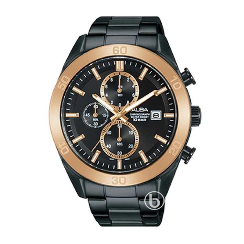 ALBA Chronograph Quartz 100m AM3618 Jam Tangan Pria