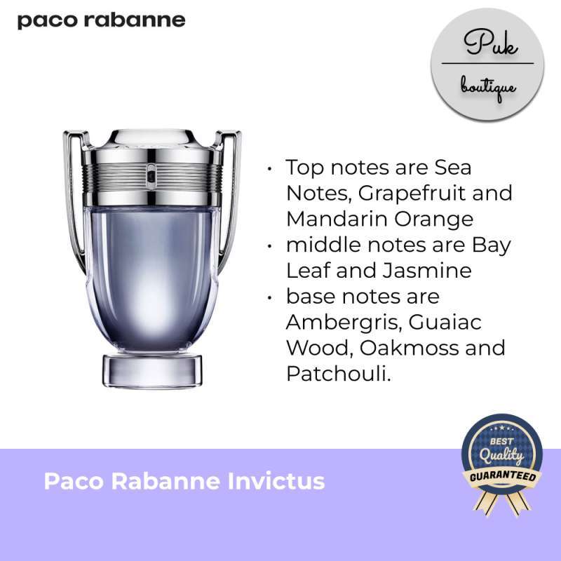 Paco rabanne on sale invictus notes