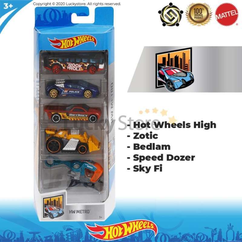 Jual Hot Wheels 5 pcs Gift Pack 2019 HW Metro Series Original