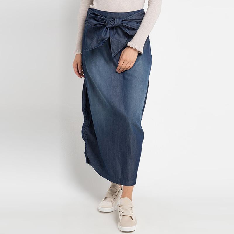 denim long skirts