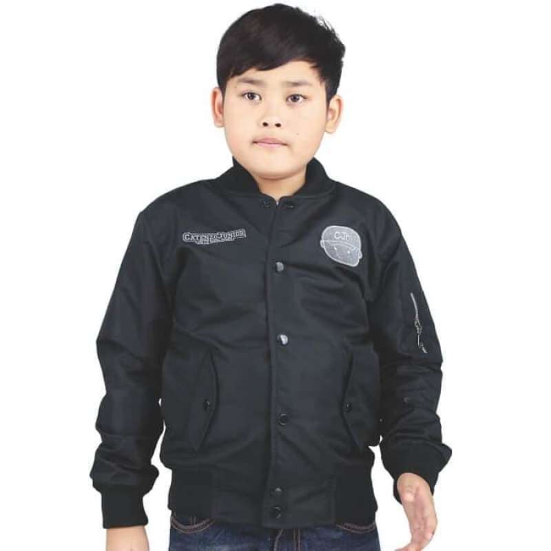 Jual JAKET BOMBER ANAK LAKI LAKI HITAM CATENZO JUNIOR ORIGINAL CTK