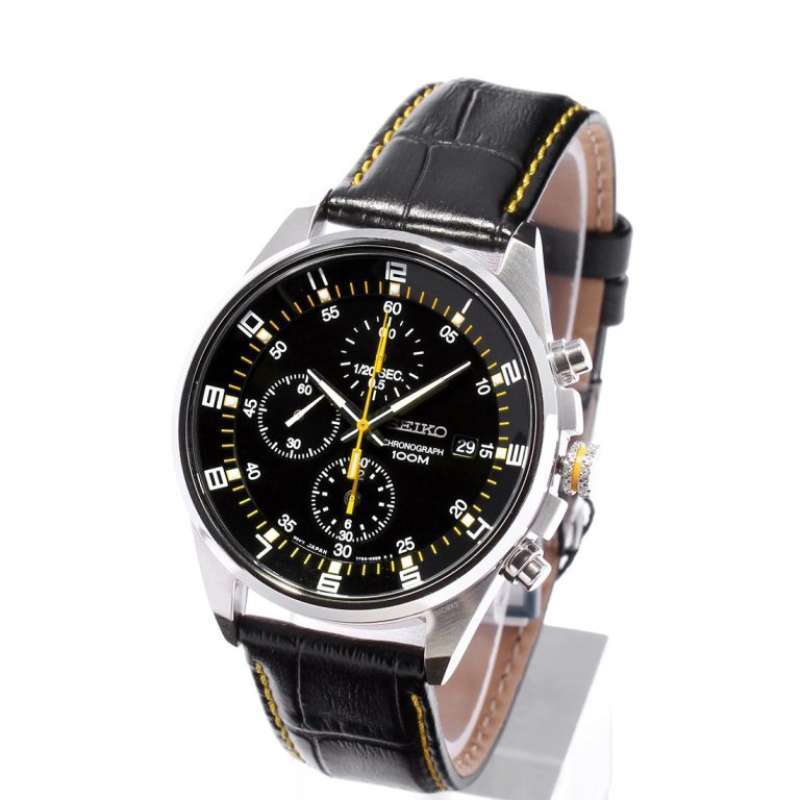 seiko chronograph yellow
