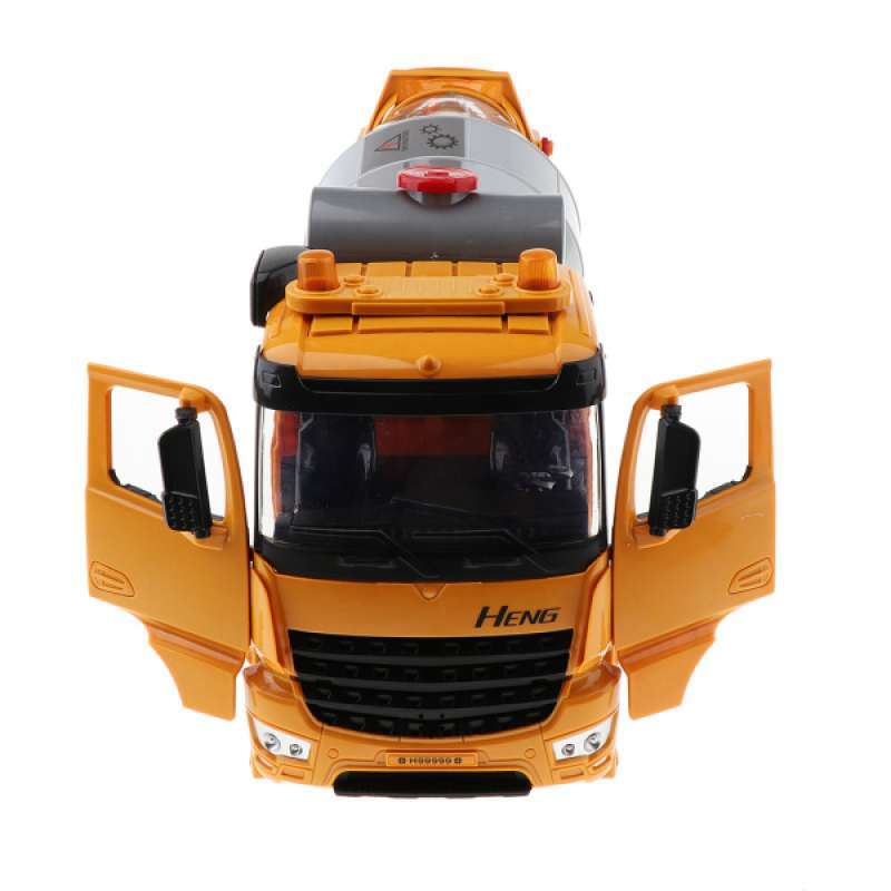 Jual Oem Child Diecast Alloy Agitating Lorry Car Cement Mixer Model Toy Vehicle 1 18 Online Januari 2021 Blibli