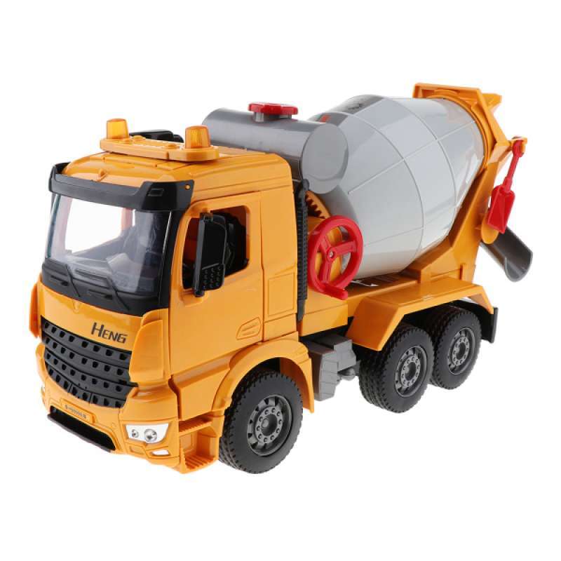 Jual Oem Child Diecast Alloy Agitating Lorry Car Cement Mixer Model Toy Vehicle 1 18 Online Januari 2021 Blibli