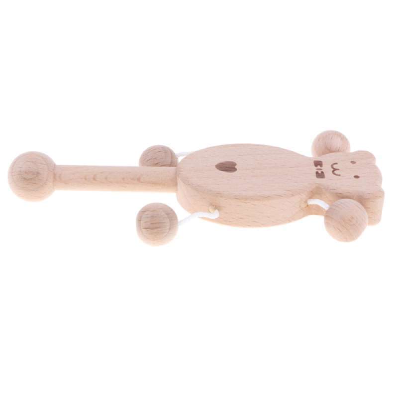 Jual Oem Wooden Rattle Baby Montessori Developmental Toy Rattle Drum Music Shakers Online September 2020 Blibli Com
