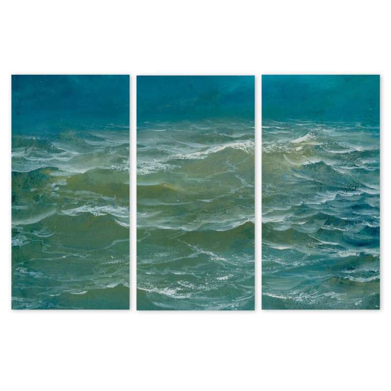 Jual Art Tho Aurora Wave Wall Canvas Digital Painting Dekorasi Dinding Online Januari 2021 Blibli