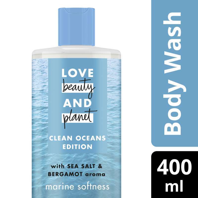 Jual Fs Love Beauty And Planet Clean Oceans Edition With Sea Salt Bergamot Aroma Marine Softness Body Wash 400 Ml Online April 2021 Blibli
