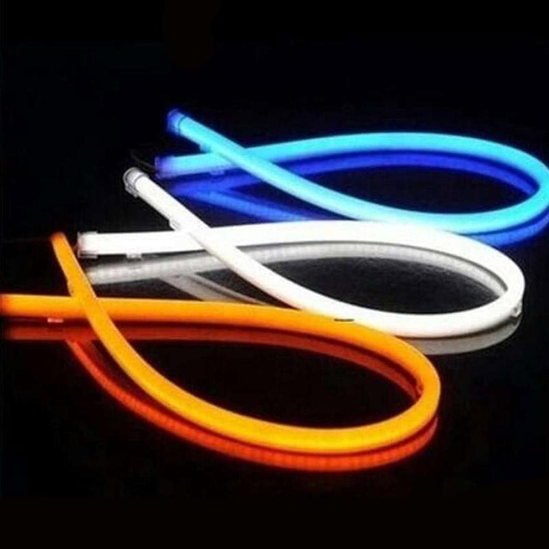teja led flexible drl neon variasi lampu alis for motor or mobil 60 cm