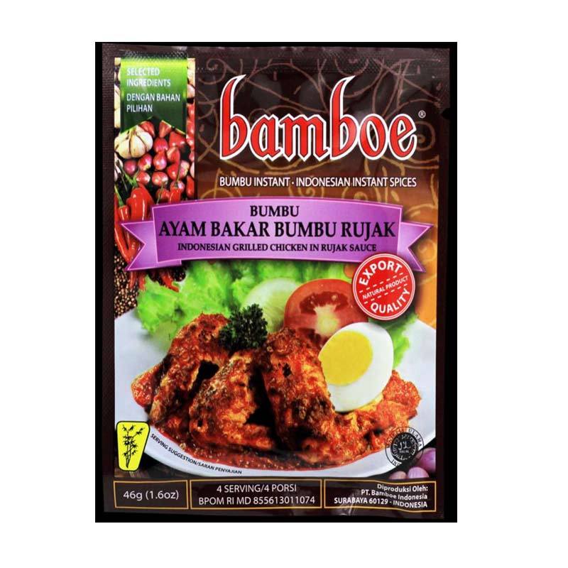 Jual Bamboe Ayam Bakar Bumbu Rujak 46 G 1 6oz Halal Online Januari 2021 Blibli
