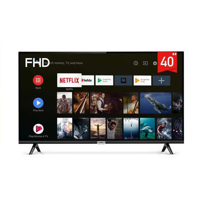 tcl model 40a3 smart led tv 40 inch android 9 0 full hd google voice netflix youtube wifi hdmi usb