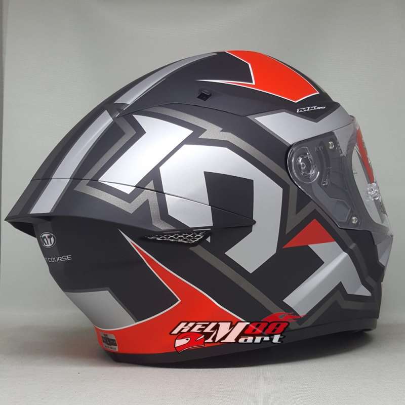 Jual KYT TT Course Electron Helm Full Face - Black Red Matt ...