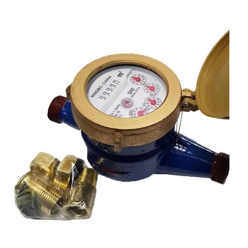 Jual Imd Meteran Air Ledeng Pam 1 2 Body Besi Steel Water Meter Sni Online September 2020 Blibli Com