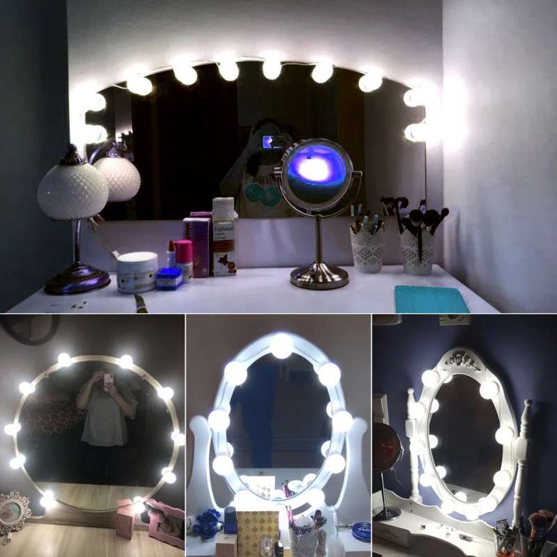 Jual Oem Ns Vanity Mirror Lights Led 5 Warna 10 Pcs Online November 2020 Blibli Com