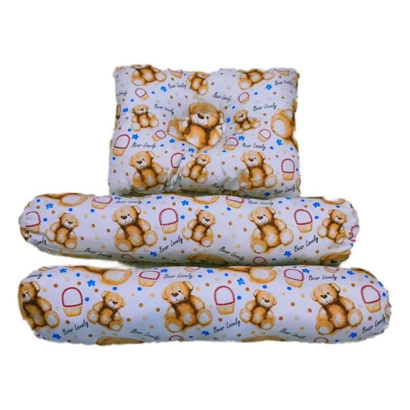 Cot Bumper Baby Bed Roll Pillow Baby Cot Sheet Bed With Two Roll - Main Image