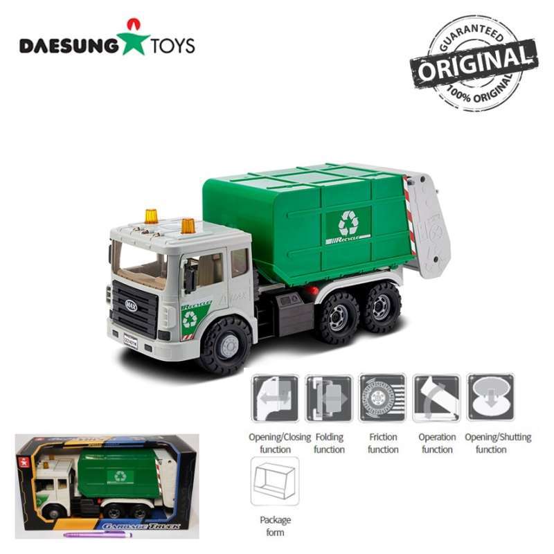 Jual Daesung Toys Ds 966 1 Garbage Truck Street Cleaning Car Go Green Mainan Mobil Anak Online November 2020 Blibli