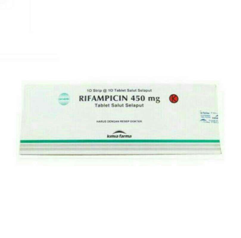 kf rifampicin 450mg strip isi 10 kaplet obat resep dokter