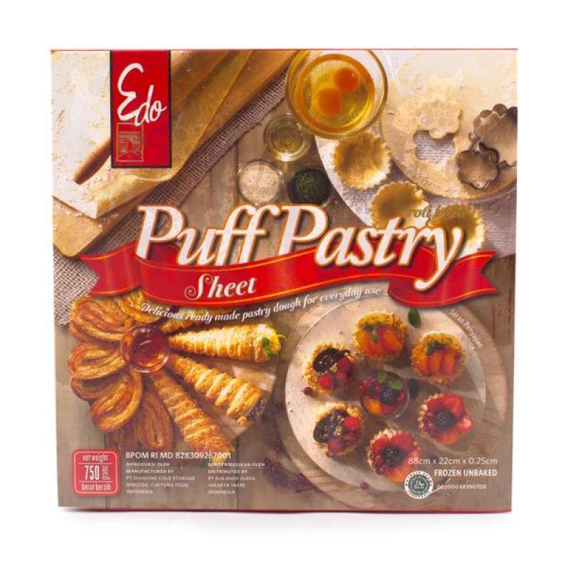 Edo Puff Pastry 750 Gr Kulit Pastry Zuppa Frozen Siap Pakai Terbaru Agustus 2021 Harga Murah Kualitas Terjamin Blibli