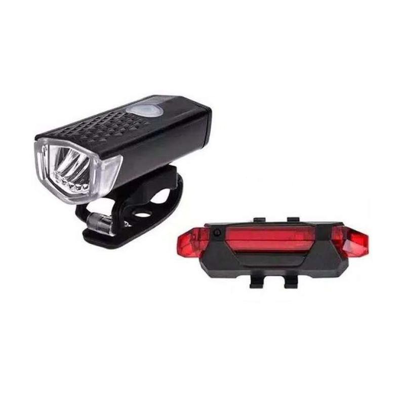 lampe berger aihuaxu lampu depan dan belakang sepeda cree led dapat diisi ulang dengan usb 300lm
