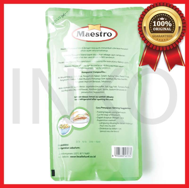 Jual MAESTRO THOUSAND ISLAND POUCH 1KG di Seller inko - Kab ...