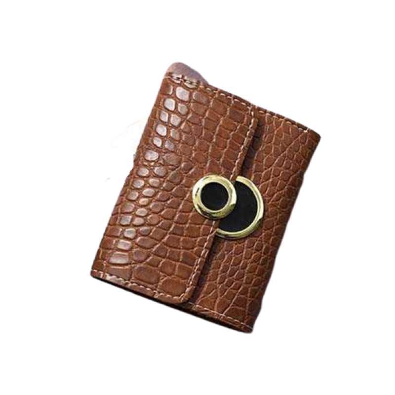 Jual Rimas Dompet Lipat Wanita Kulit Buaya Women Folding Leather Wallet Bdo114 Black Hitam Brown Coklat Purse Design Minimalis Berkual Online November 2020 Blibli Com