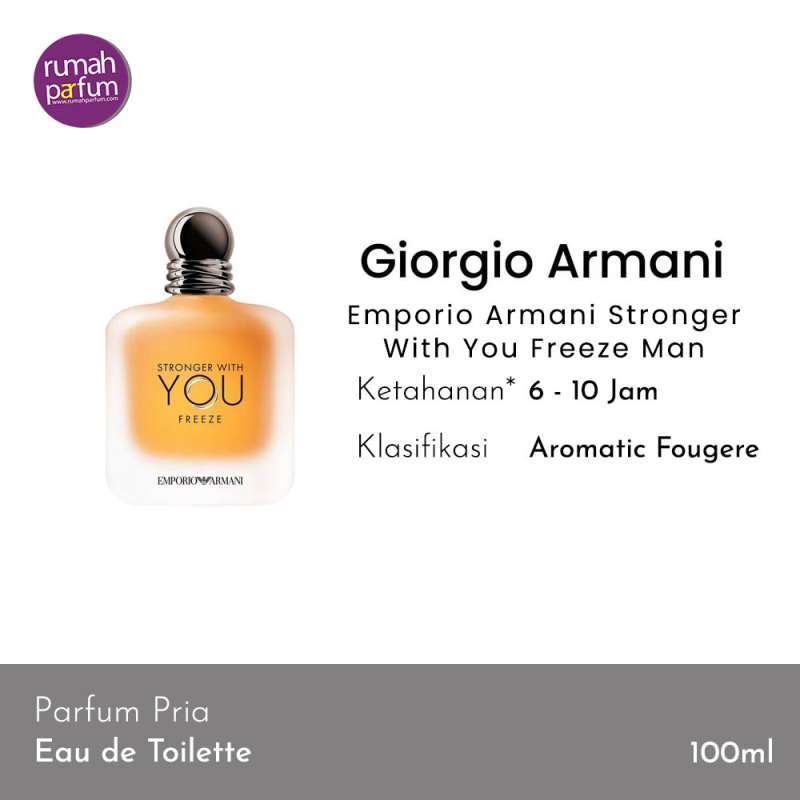 Jual Giorgio Armani Emporio Armani Stronger With You Freeze Man di Seller  Rumah Parfum - Kota Jakarta Barat, DKI Jakarta | Blibli