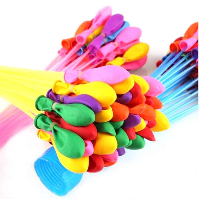 partycode balon air tiup anti bocor magic waters ballons 111 pcs v21 a multi color