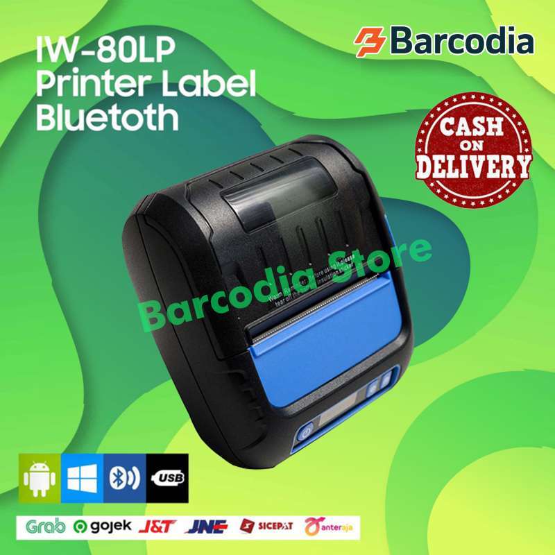 Jual Mobile Printer Bluetooth IW-80LP Print Struk Dan Label ...