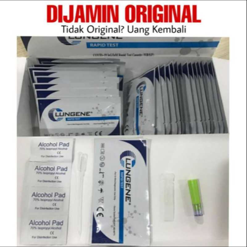 Jual Clungene Diagnosa Lungen Alat Rapid Test 1 Box Isi 25 Pcs Online Januari 2021 Blibli