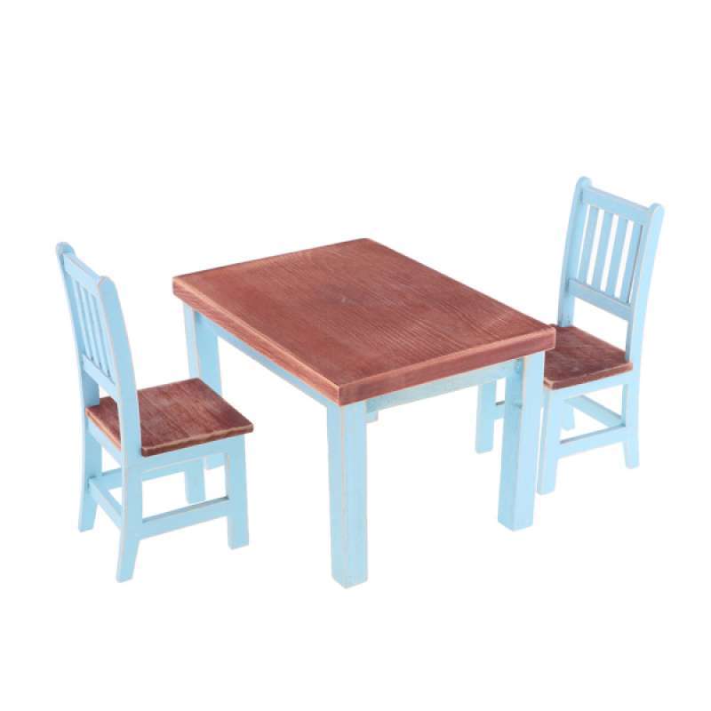 Jual 1 12th Dollhouse Dining Room Furniture Miniature Table And Chairs Accessory Online November 2020 Blibli Com