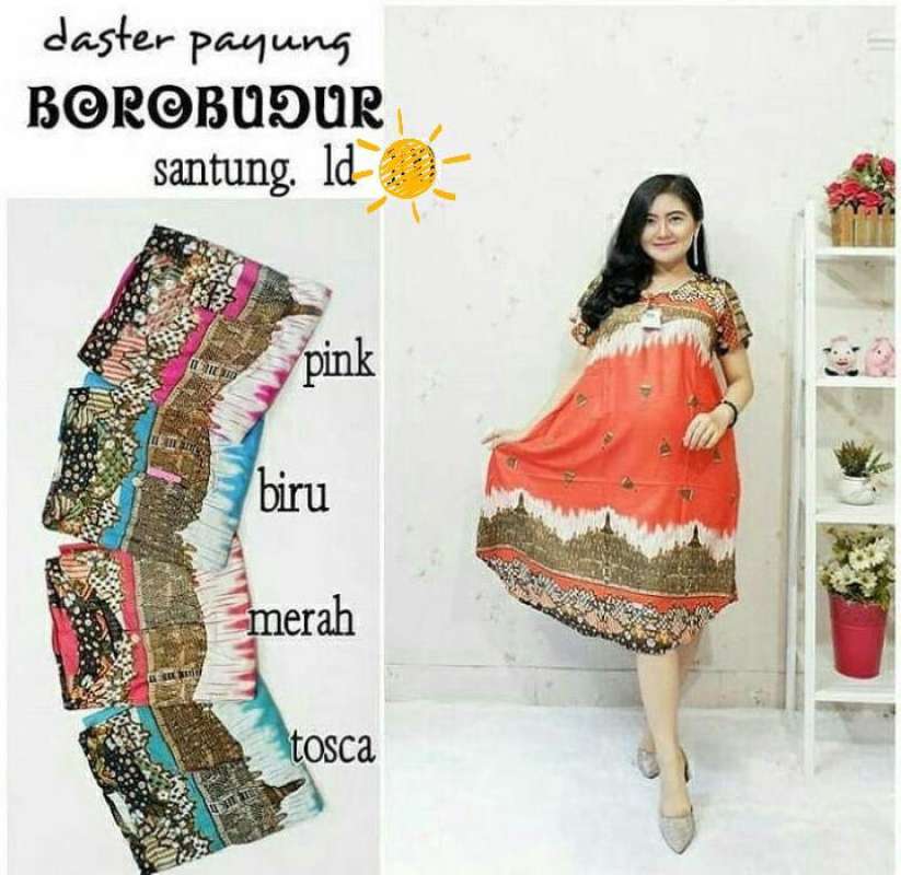 Daster Payung Motif Borobudur All Size Bahan Rayon Baju Tidur Wanita Kekinian Terbaru Juli 2021 Harga Murah Kualitas Terjamin Blibli