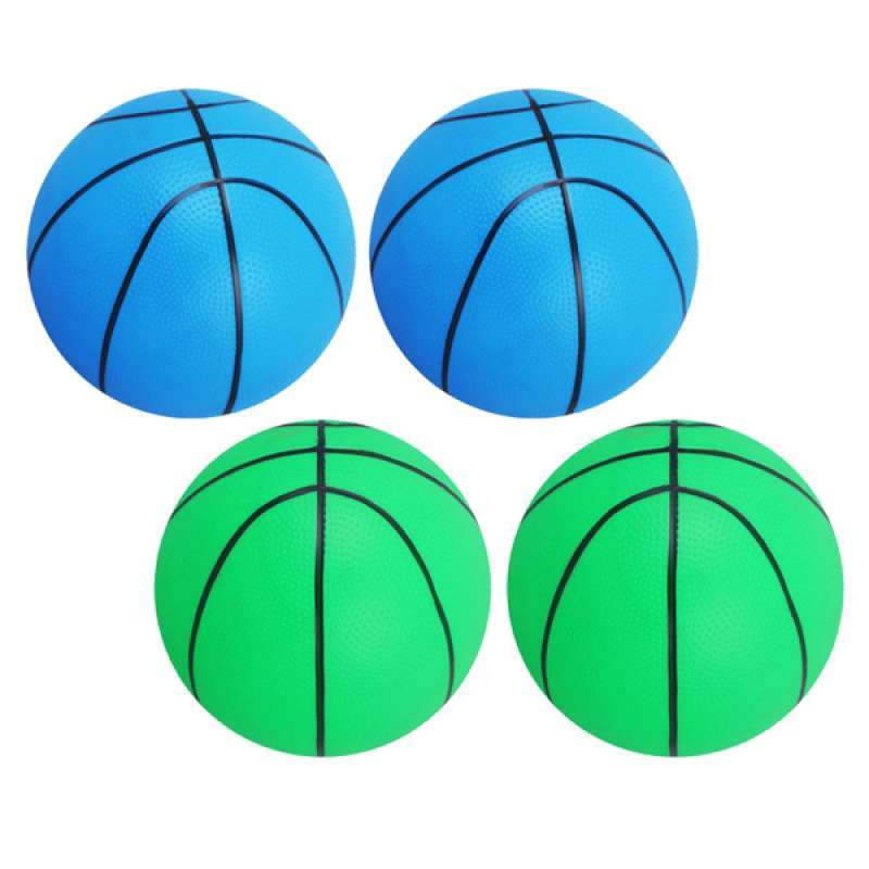 6" Mini Inflatable Basketball Blow Bouncy Ball Kids Outdoor Play Toy Gift 