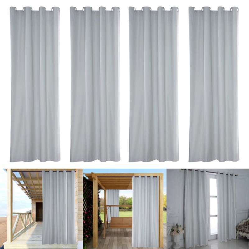 Jual 4x Waterproof Window Curtain Panel Outdoor Blackout Drape Uv Privacy 54x96inch Online Desember 2020 Blibli