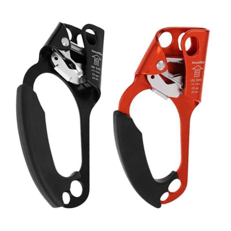 2Pcs Right Left Hand Ascender Riser 8-13mm Rope Clamp Arborist Outdoor Climbing 