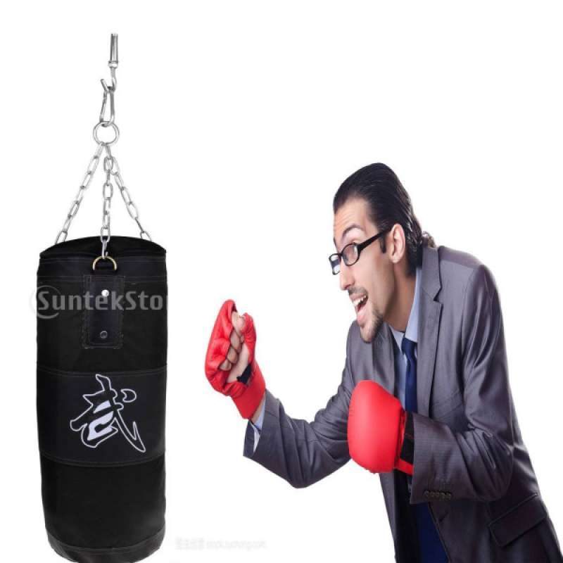 Boxing Punching Bag 90cm MMA Training Equipment Four Parts Included Set 