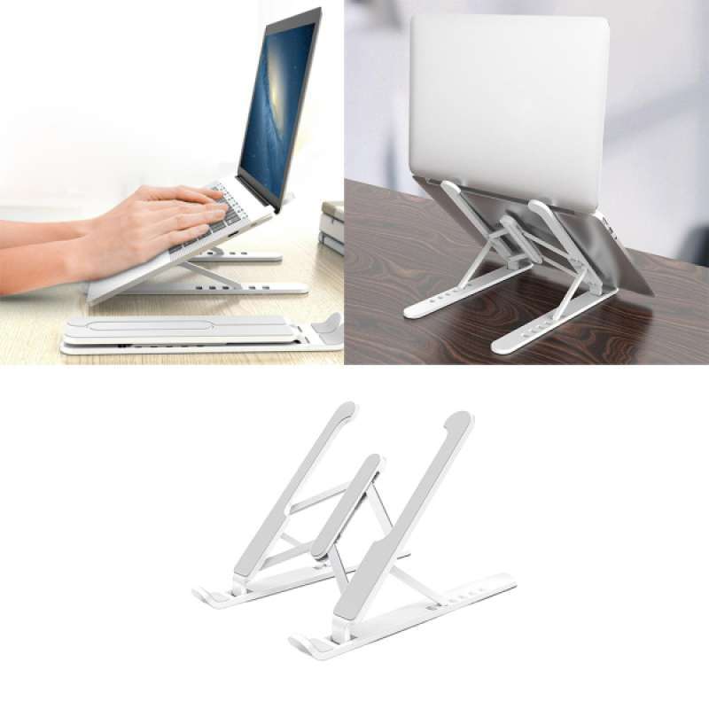 Jual Portable Adjustable Foldable Laptop Tablet Stand Notebook Riser Holder P1 Pro Online September 2020 Blibli Com