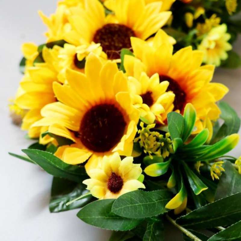Jual Arch Front Door Wall Decor Wreath Garland Artificial Sunflower Swag Fabric Online Oktober 2020 Blibli Com