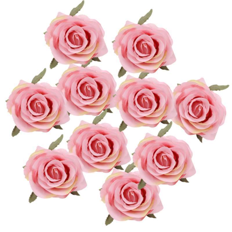 Jual Pink Artificial Rose Flower Head For Diy Craft Projects Baby Shower Pack 10 Online Desember 2020 Blibli